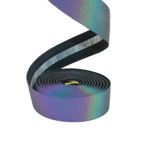 RIDERACE Bandes de guidon Durable Anti-Dérapant Anti-Vibration PU Cuir Bande de vélo <span class=keywords><strong>VTT</strong></span> Vélo Poignée Ceintures Wraps avec Bouchons d'extrémité de barre - Product Image 4
