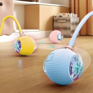 Palla di gatto giocattolo interattivo palla di rotolamento automatico con la coda ricaricabile Smart Pet giocattolo interattivo Mouse intelligente per il gatto - Product Image 1