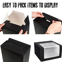 Boîtes d'emballage avec fenêtre en PVC à couvercle rabattable personnalisées boîte de casquette de baseball affichage de cadeaux d'achat boîte d'emballage de stockage de chapeau de mode logo imprimé