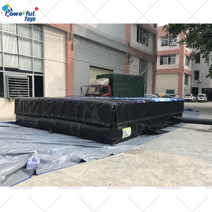 แผ่นรองรับการกระโดดแบบเป่าลมสำหรับสวนสนุกแอคชั่นพาร์ค ฟรีฟอลล์ แลนเดอร์ โฟมพิท พร้อมเสาเป่าลมสี่เหลี่ยมสำหรับแทรมโพลีนพาร์ค - Product Image 5