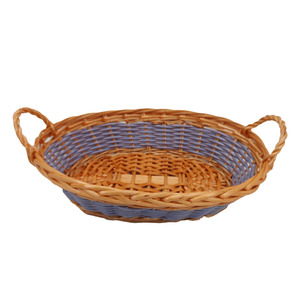 Handmade Classic Oval <b>Wicker</b> Fruit Basket Woven Willow <b>Hamper</b> with Multifunction Design for Food Storage - Product Image 4