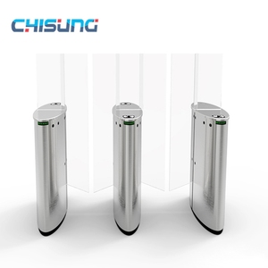 Stainless Steel Flap Barrier Gate In Access Control System For Office Building - Product Image 5