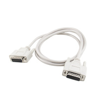 Cable DB15 de doble capa macho a extensión macho de 15 Pines de cable recto para servocontrolador CNC UPS PLC