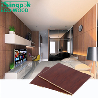 Trang Trí Nội Thất Tường Paneling Sợi Tre Nước Bằng Chứng Tường Phẳng Panel WPC Tường Ốp