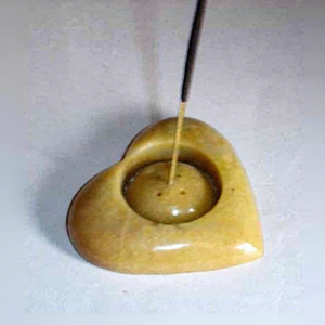 Soporte Duradero de Piedra de Jabón Hecho a Mano para Varillas de Incienso, Decoración del Hogar con Incienso Indio - Product Image 1