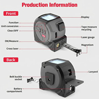 Mètre laser 3-en-1 avec fonction de verrouillage automatique, module capteur de distance laser et mire croisée