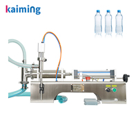 Machine de remplissage semi-automatique pneumatique à tête unique pour boissons, lait, jus, liquides, sauce soja, vinaigre, shampoing en bouteilles plastiques