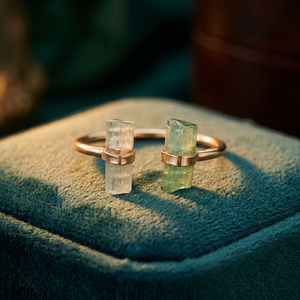 Bague de fiançailles en argent sterling 925 avec double pierre précieuse, diamant et perle, sertissage clos classique, bijoux fins pour femme, idéale pour un anniversaire de mariage - Product Image 3