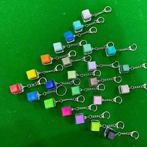 Custom Yumei Round Fashion Trend Stress-Relief <b>Fidget</b> Clicker <b>Keychain</b> with Plastic Switch Button Keycaps for Unisex Ages 8-13 - Product Image 3