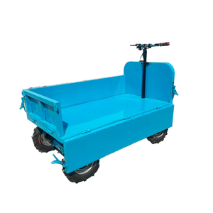<span class=keywords><strong>Chariot</strong></span> de transport à plateau plat en acier inoxydable à quatre roues électriques avec une capacité de charge de 1000 kg pour la logistique d'entrepôt, le stockage et les achats - Product Image 4
