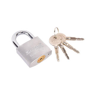 Candado de Seguridad Industrial Rarlux, Duradero, de 32-75 mm, Alta Seguridad, Niquelado, Tipo Grueso, con Llave Cruzada, Cilindro de Latón, Candado de Bloqueo de Hierro - Product Image 3