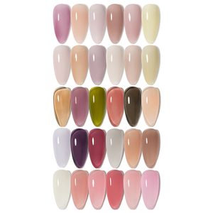 Wholesale Phototherapy nail polish <span class=keywords><strong>gel</strong></span> 2021 new small set of ice transparent jelly color summer popular color nail salon special - Product Image 1