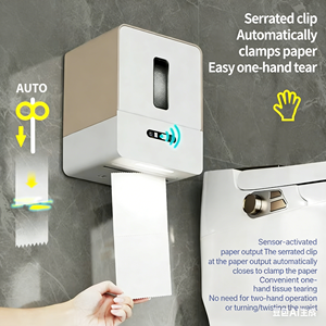 Dispensador Inteligente <span class=keywords><strong>de</strong></span> <span class=keywords><strong>Papel</strong></span> Higiénico con Sensor, Dispensador Automático Eléctrico <span class=keywords><strong>de</strong></span> <span class=keywords><strong>Papel</strong></span> Higiénico Circular <span class=keywords><strong>para</strong></span> Hogar y Restaurante - Product Image 2