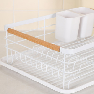 Japanese-style Double-tier Stainless Steel Standing Type Towel <b>Rack</b> Kitchen Countertop Waterproof Non-folding Modern - Product Image 1