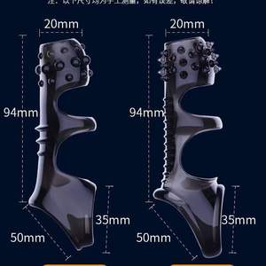 واقي ذكري من السيليكون لتأخير القذف، مصحح للقلفة، حلقة مقاومة عالية المرونة، واقي ذكري لتمديد القضيب - Product Image 4