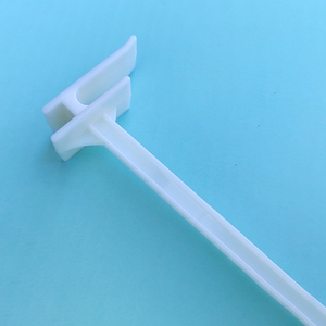 J&H Storefixture <span class=keywords><strong>2.3</strong></span>" 3.3" 4" 4.3" 5.3" 6" 7" 8" 零售POP瓦楞ABS挂钩 塑料超市纸板展示挂钩 - Product Image 2