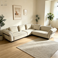 Canapé d'angle en cuir modulable en forme de L pour salon, mobilier de salon moderne et de loisirs, vente en gros
