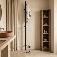 Sèche-serviettes intelligent 95W 125x1500mm en fibre de carbone avec minuterie et réglage de la température