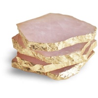 Plateau en pierre de quartz rose doré, pierre naturelle, cristal, plateau de guérison, pierres précieuses, agate, grossiste