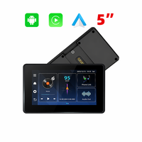 BMW için 5 İnç Moto GPS Navigasyon, Android 14.0 4G+64G Kablosuz Carplay Android Auto 1000nit IP67 Su Geçirmez Motosiklet Ekranı