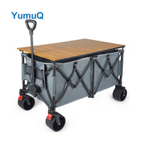 YumuQ plage Camping utilitaire Wagon chariot chariot Wagon poussette décrochage pour vendeur de rue bébé transporter pliable chariot pliant