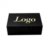 Boîtes pliantes rigides en carton avec insert en satin de luxe, style livre, pour emballage de sous-vêtements et vêtements, vente en gros