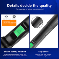 DM3004A détecteur de métaux portable à LED professionnel Pinpointer alarme Scanner vérificateur de sécurité outil de recherche d'or pour le plastique
