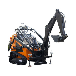 Minicargadora Eléctrica con Dirección Deslizante y Accesorio de Excavación Recta, Color Naranja, Ahorro de Energía - Product Image 4