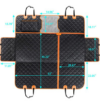 Housse de siège auto pour chien de haute qualité 4 en 1 en Oxford 600D imperméable avec fenêtre en maille en mousse, ajustement universel, hamac de voiture extérieur, vente en gros