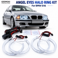 Anneaux halo LED Angel Eyes pour BMW Série 3 E46 1998-2005, feux de jour SMD ultra lumineux, kit de rétrofit pour phares