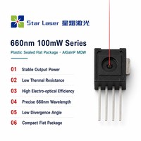 Diode laser rouge 660nm 100mW Medcical GH0631IB2GC TO-18 5.6mm pour l'alignement industriel, la croissance des cheveux