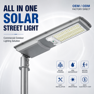 ไฟถนนโซลาร์เซลล์ออลอินวัน 100W-300W พร้อมเซ็นเซอ<span class=keywords><strong>ร์</strong></span>เรดา<span class=keywords><strong>ร์</strong></span> IP65 แบตเตอรี่ LiFePO4 สำหรับถนนชนบท หลอดไฟ LED - Product Image 2