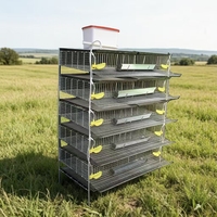 Équipement d'élevage d'animaux et de volailles, cages d'élevage de cailles, système de cages en acier galvanisé, cage d'élevage de cailles à 5 étages
