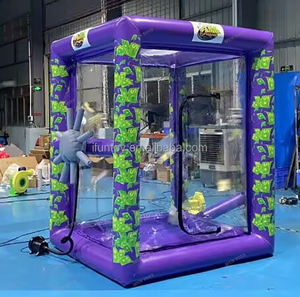 Cabine gonflable de saisie d'argent de tente de bulle de maison de ballon d'amusement/coffre-fort gonflable d'argent/boîte gonflable de saisie d'argent pour l'événement de partie - Product Image 5