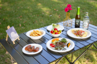 Assiettes rondes jetables en bagasse de canne à sucre de 8 pouces, robustes et écologiques, pour le camping et les mariages
