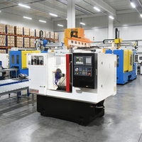 Tour CNC horizontal direct usine, mini-machine de tournage CNC, tour CNC à banc incliné