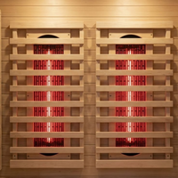 Sauna Exterior Híbrida con Calefacción de Espectro Completo, Terapia Infrarroja y Sauna Tradicional, Personalizable para Uso Doméstico y Comercial