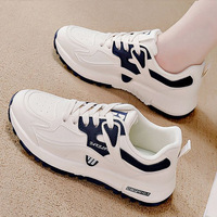 Nouvelle Collection Printemps 2026 – Baskets Chunky Femme Grande Taille Style Coréen Légères en Cuir pour Course et Quotidien