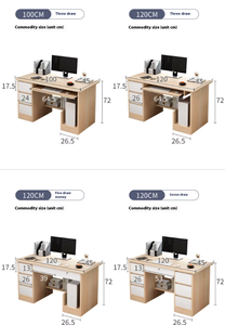 Đơn Giản Hiện Đại 140Cm Bàn Có Thể Tháo Rời Bên Tủ Dày Tấm Modular Nội Thất Văn Phòng Mở Rộng Coworking Bảng Thiết Lập Cho - Product Image 5