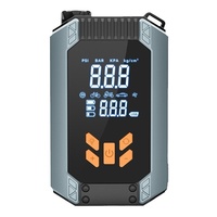 Pompe à air portable sans fil en ABS pour voiture avec affichage numérique, chargement USB, alimentation de démarrage d'urgence tout-en-un, gonfleur automatique de pneus de voiture