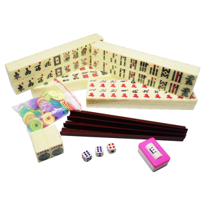 Ensemble mah-jong numérique, 166 carreaux, articles promotionnels, haut de gamme, emballage en bois avec motifs gravés - Product Image 2