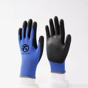 个人防护用品施工手套PU涂层耐切割工作手套5级防切割手套
