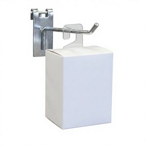 Self-Adhesive PET <b>J</b>-<b>Hook</b> Hang Tabs for Retail Packaging Display - Product Image 1