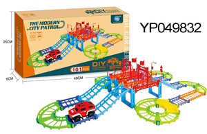 31 pièces bricolage assemblé piste fente jouet avec voiture <span class=keywords><strong>électrique</strong></span> 126 pièces fente jouets <span class=keywords><strong>Collection</strong></span> - Product Image 4