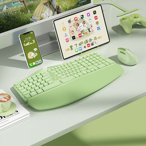 Chất lượng cao cơ khí nhỏ gọn Ergonomic bàn phím với chuột không dây cho bàn nhỏ tiết kiệm không gian và duy trì tư thế hỗ trợ - Product Image 6