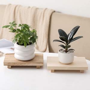 Декоративный поднос-органайзер Ferdinand из дерева в деревенском стиле для ванной, кухни, туалетного столика - Product Image 4