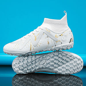 Chaussures de football pour homme à prix d'usine, imperméables, respirantes, avec tige en PU, haute tige, crampons de football, modèle Future - Product Image 3