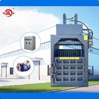 Presse à cartons verticale électrique hydraulique pour le compactage de déchets, de bouteilles, de boîtes en plastique et de carton pour le papier