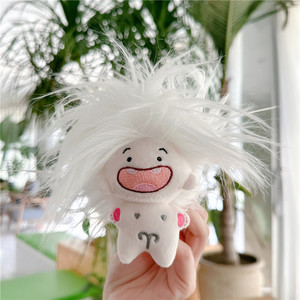 Linda muñeca de peluche con pelo rosa, cara bordada, juguete suave de 11 cm a 30 cm, unisex, para aliviar el estrés, animal de peluche para niños mayores de 3 años - Product Image 3