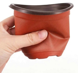 Fournitures de jardinage à domicile, plusieurs tailles, succulentes de pépinière, pot de fleurs en <span class=keywords><strong>plastique</strong></span> durable à double couleur pour transplantation - Product Image 5